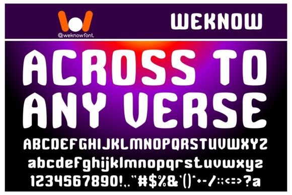 Across to Any Verse: A Display Font for Modern Branding