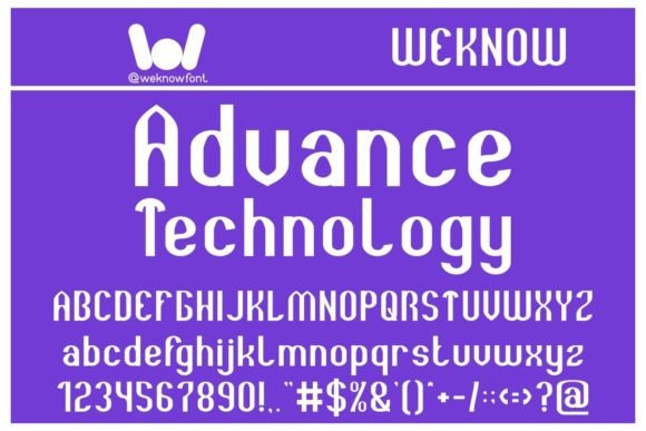 Advance Technology: The Modern Display Font for Bold Branding