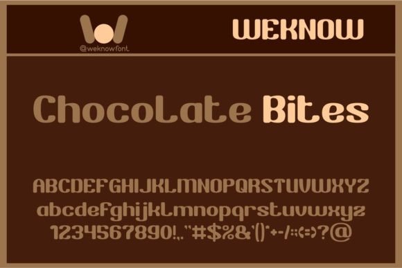 Chocolate Bites: A Premium Font for Bold Branding