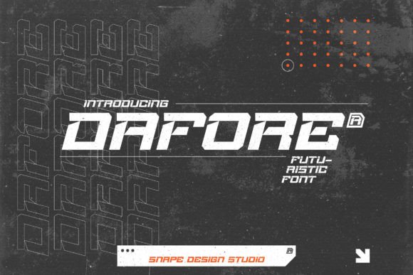 Dafore: The Futuristic Display Font for Bold Projects