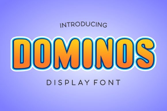 Dominos: A Playful All-Caps Display Font for Creative Projects
