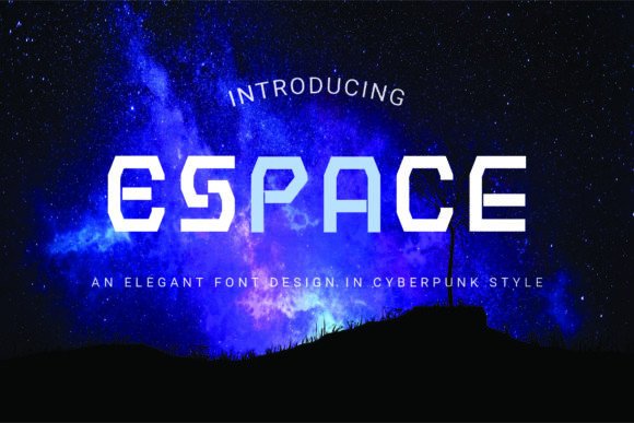 Espace: A Futuristic Typeface for the Digital Age