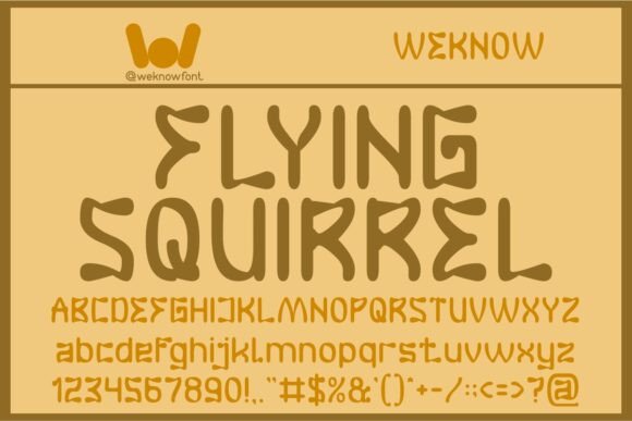 Flying Squirrel Font: A Quirky, Fun Typeface for Bold Designs