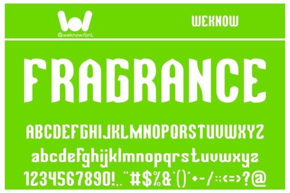 Fragrance: A Modern Typeface for Distinctive Branding