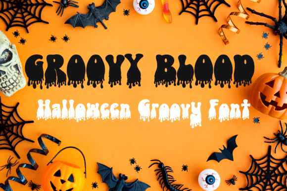Groovy Blood: The Halloween Display Font with a Playful Soul