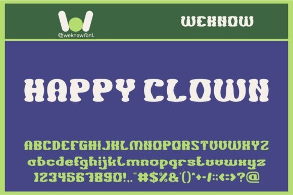 Happy Clown: A Creative Display Font for Playful Branding