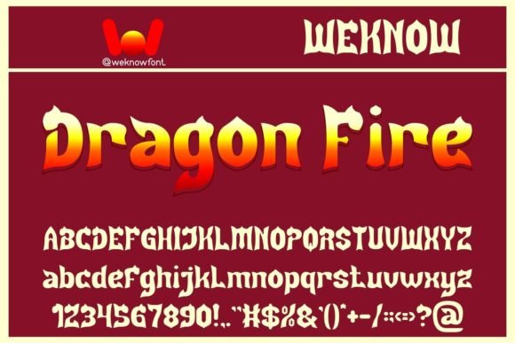 Ignite Your Brand Identity with the Dragon Fire Typeface