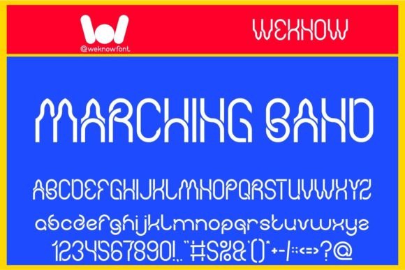 Marching Band: A Techno-Sci-Fi Display Font for Bold Design