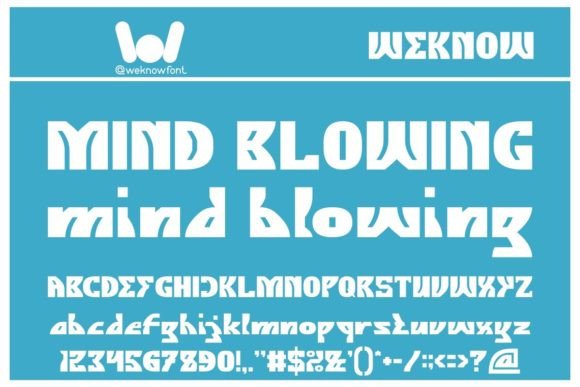 Mind Blowing: A Techno-Science Display Font for Modern Design