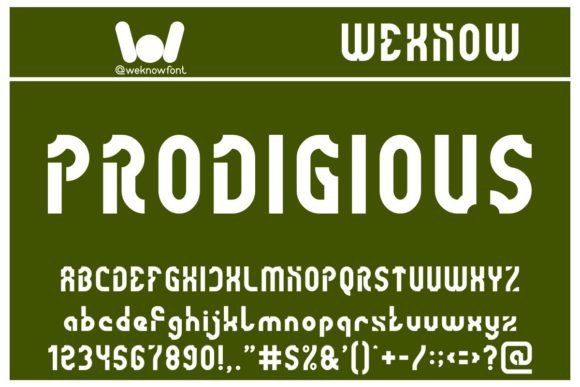 Prodigious: A Techno-Sci-Fi Typeface for Bold Brands
