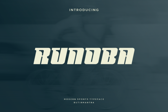 Runoba: A Modern Letter Cutout Font for Dynamic Design