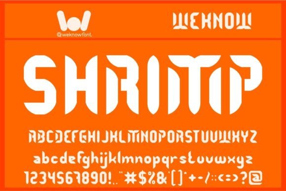 Shrimp: The Techno Display Font for Bold, Modern Design