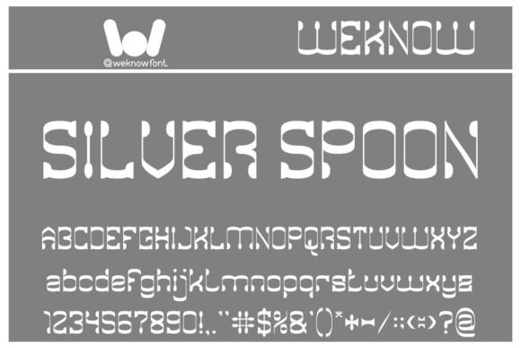 Silver Spoon: A Premium Display Font for Modern Branding
