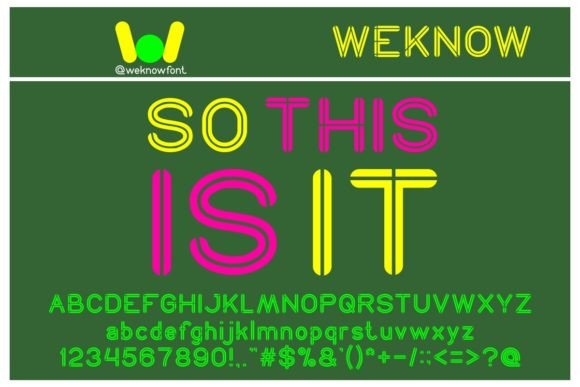 So This is It: A Display Font for Bold Creative Statements