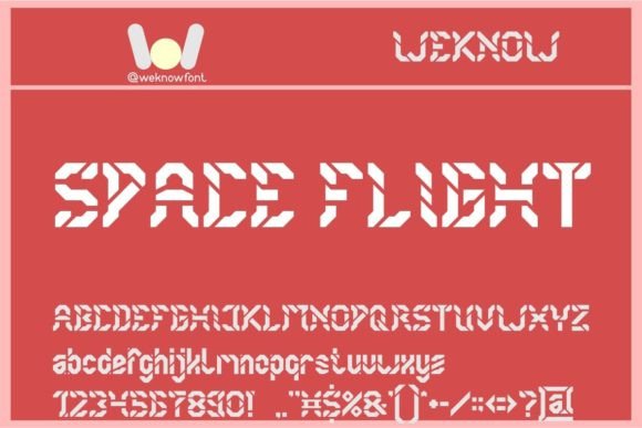 Space Flight: A Techno-Sci-Fi Font for Bold Branding