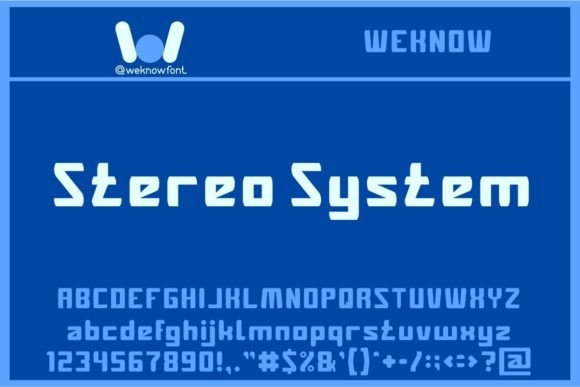 Stereo System: The Display Font That Captures Digital Energy