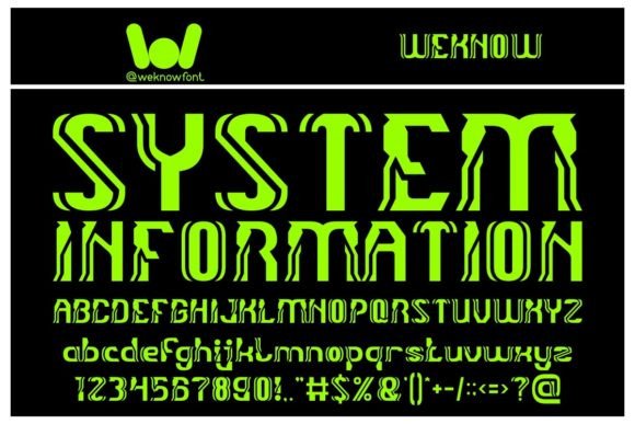 System Information: The Sci-Fi Font for Modern Brands