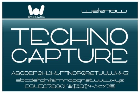 Techno Capture: A Typeface for the Future
