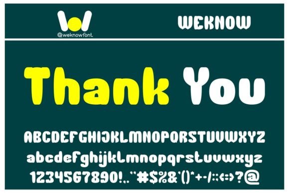 Thank You: A Display Font for Modern Branding and Design