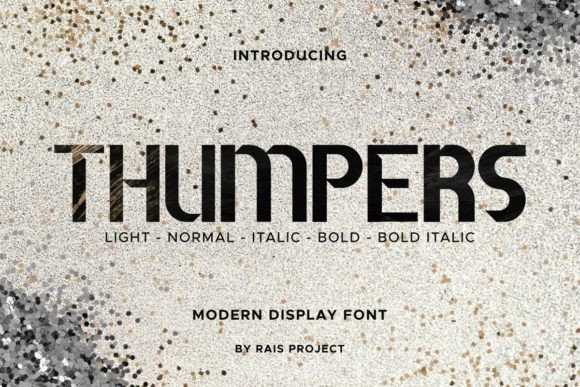 Thumpers: A Modern Typeface Built for Speed and Strength