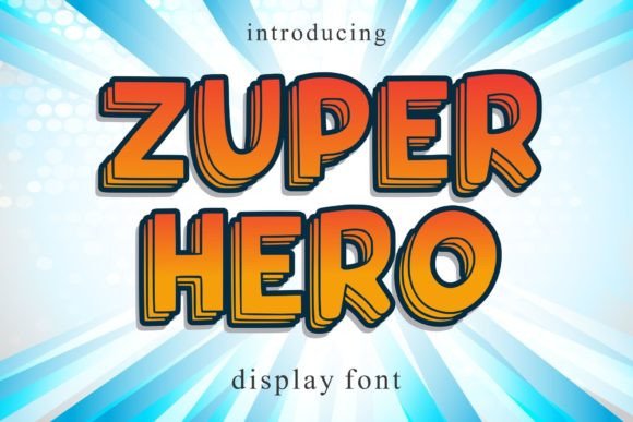 Zuper Hero: The All-Caps Font That Commands Attention